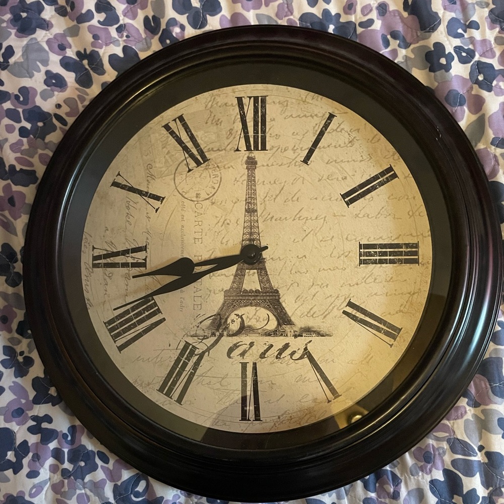 Paris Eiffel Tower Clock